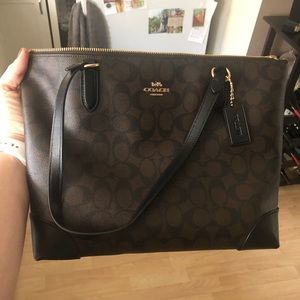 💥NWT Coach Signature City Zip Tote